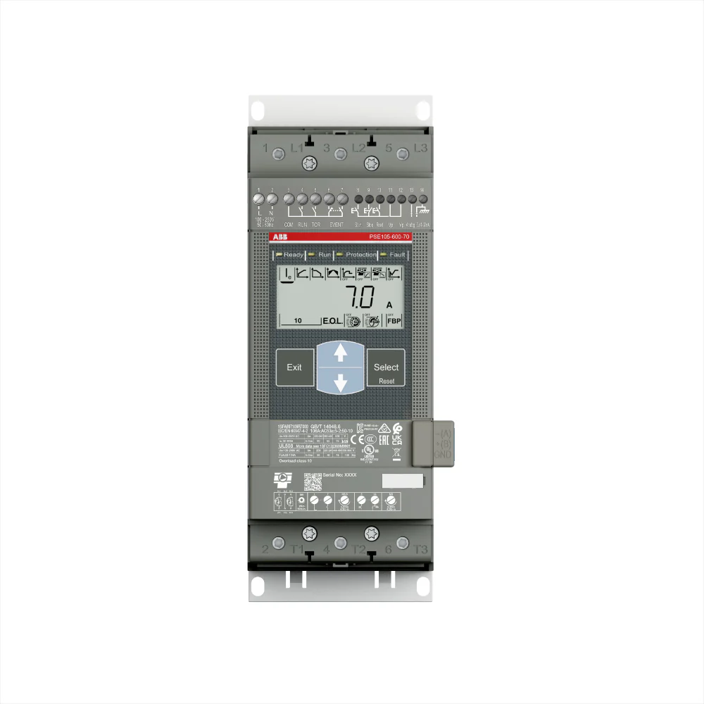 ARRANCADOR SUAVE ABB PSE105-600-70 105A (100-250)V