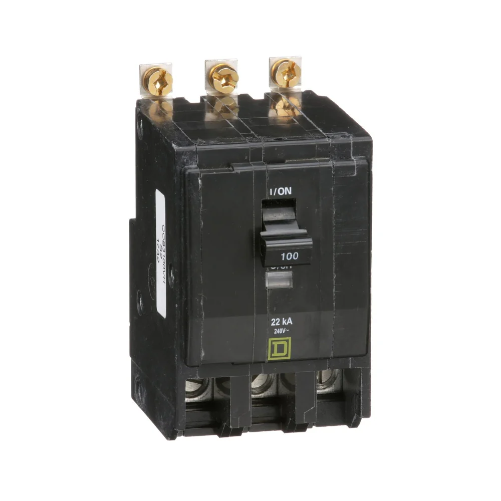 BREAKER QOB 100A 3P 22KA@240V 4-2/0AWG QOB3100VH