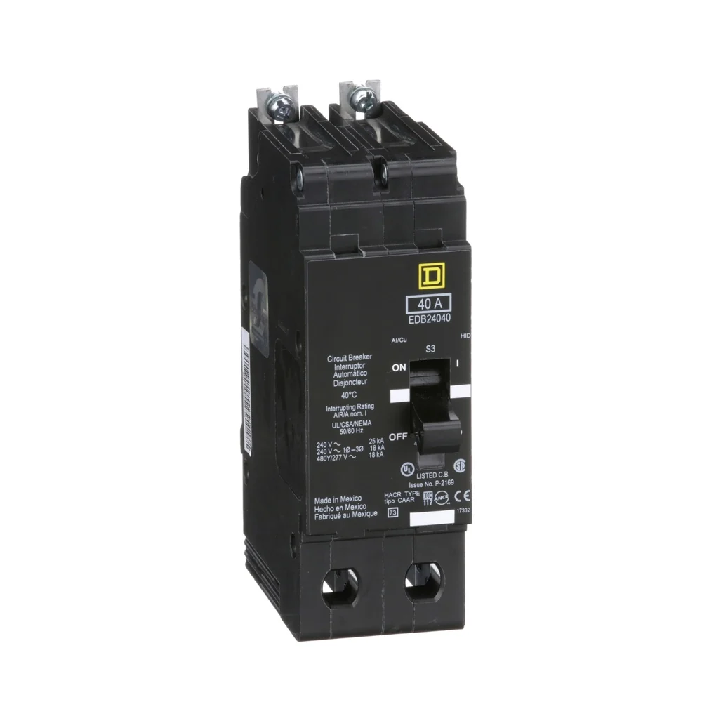 BREAKER EDB 40A 2P 18KA@480V 25KA@240V 14-2/0AWG EDB24040