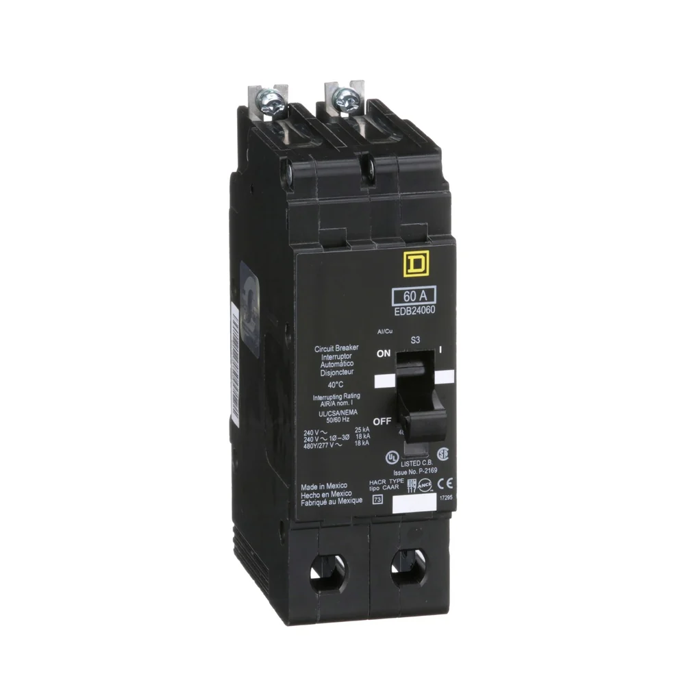 BREAKER EDB 60A 2P 18KA@480V 25KA@240V 14-2/0AWG EDB24060