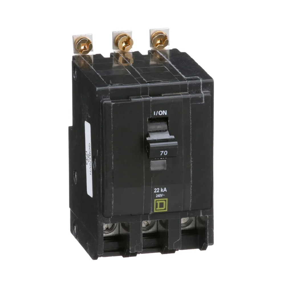 BREAKER QOB 70A 3P 22KA@240V 8-2AWG QOB370VH