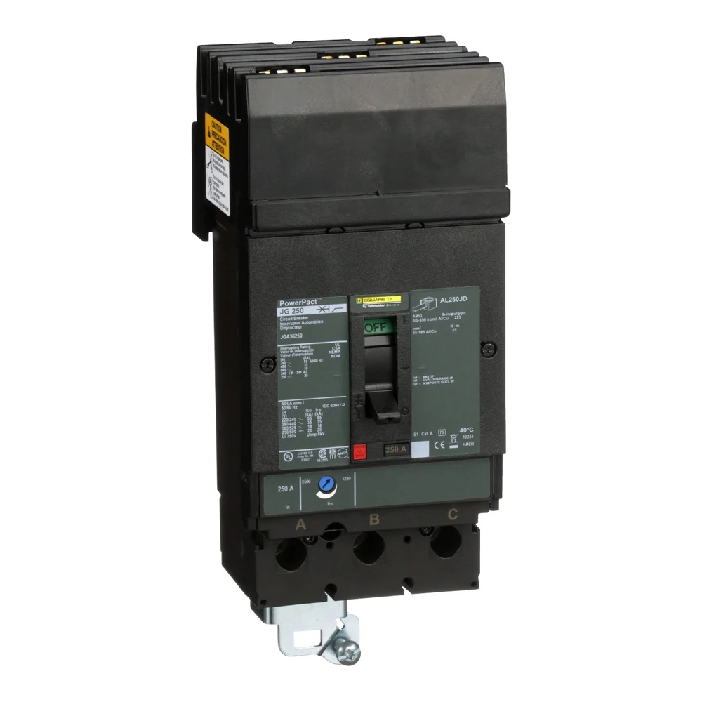BKR IL JGA 250A 3P 35KA@480V 65KA@240V 4.5" 3/0-350MCM JGA36250