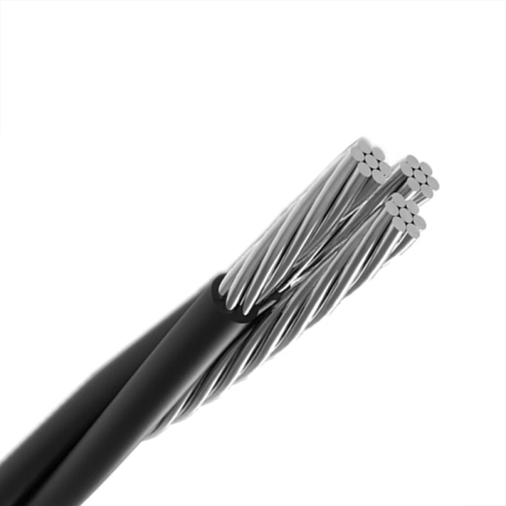 CABLE ALM. TRIPLEX #4 OYSTER GENERAL CABLE