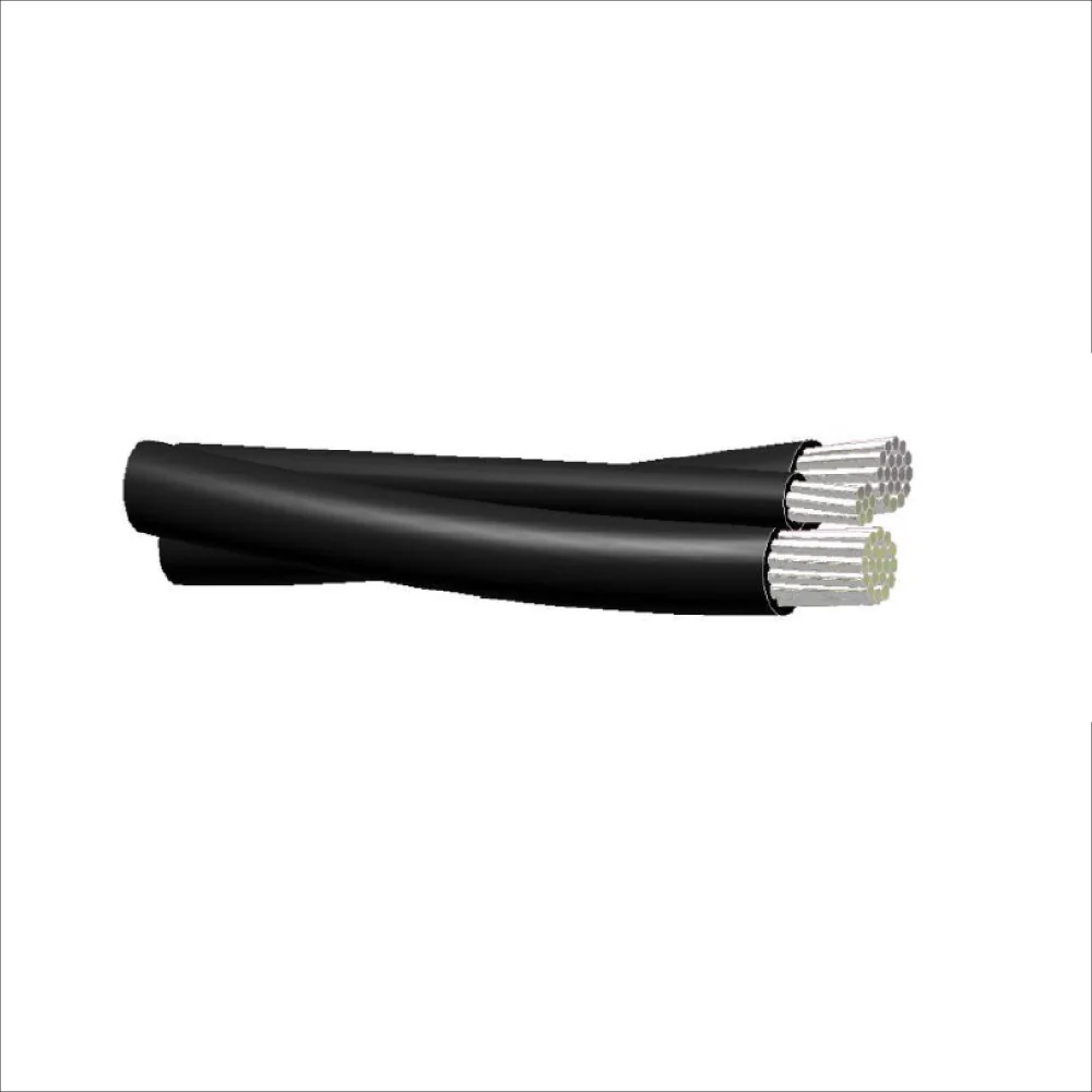 CABLE TRIPLEX PATELLA, ACC, ALUMINIO 1350, #6 AWG, 600V, 90 ºc, PEAD, ICEA S-76-474, NORMA: ENSA / NATURGY, COD: EV49 / AZC4