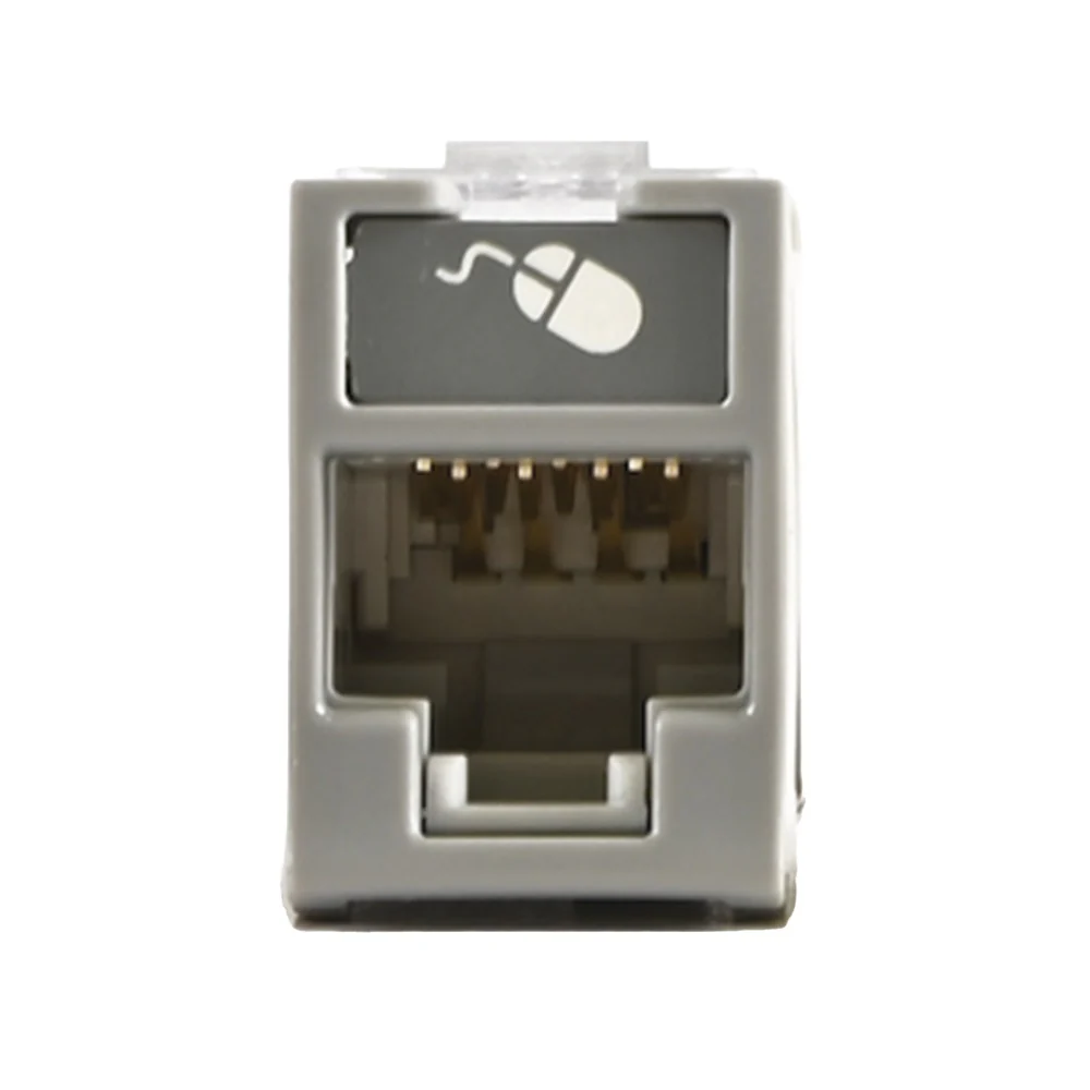 JACK PARA RJ-45 CATEGORIA 6 GRIS U6-H04NS