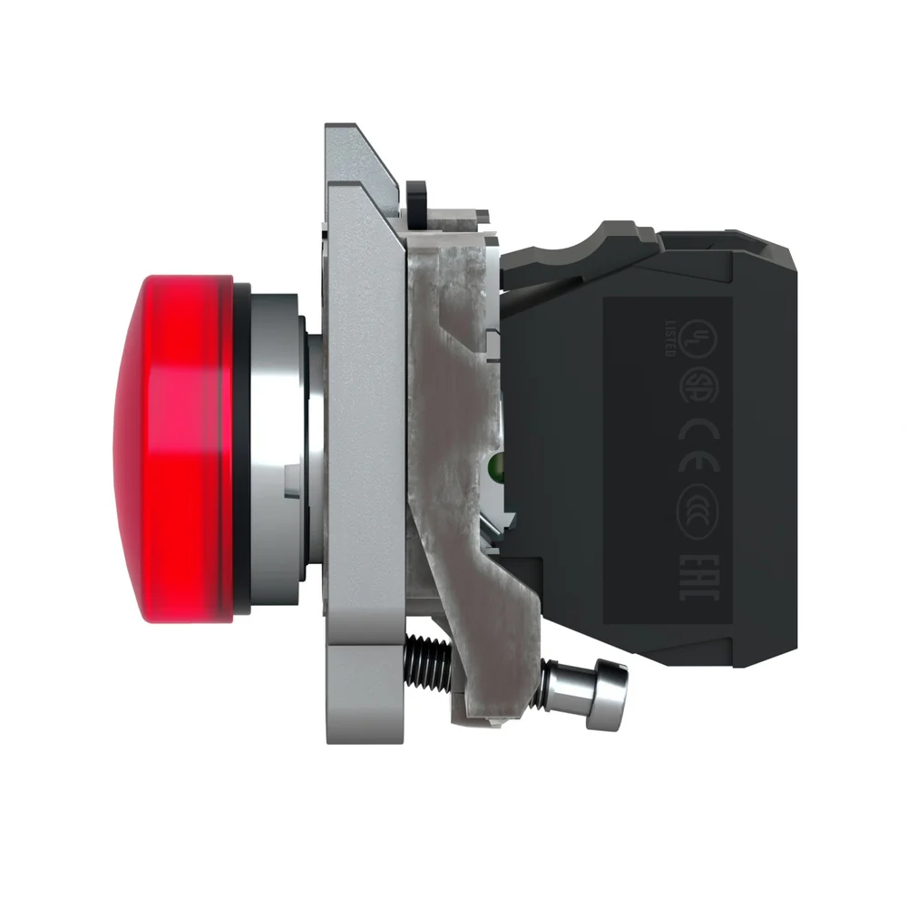 LUZ PILOTO METALICA LED ROJO 24V (XB4BVB4)