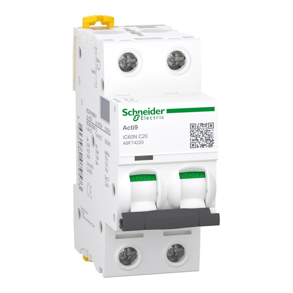 MINIBREAKER 2P 20A 440VMAX CURVA C (A9F74220) - Image 2