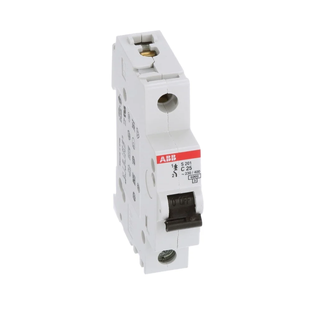 MINIBREAKER ABB (S201-C25) 480V C 6KA 1P 25A AC/DC - Image 2