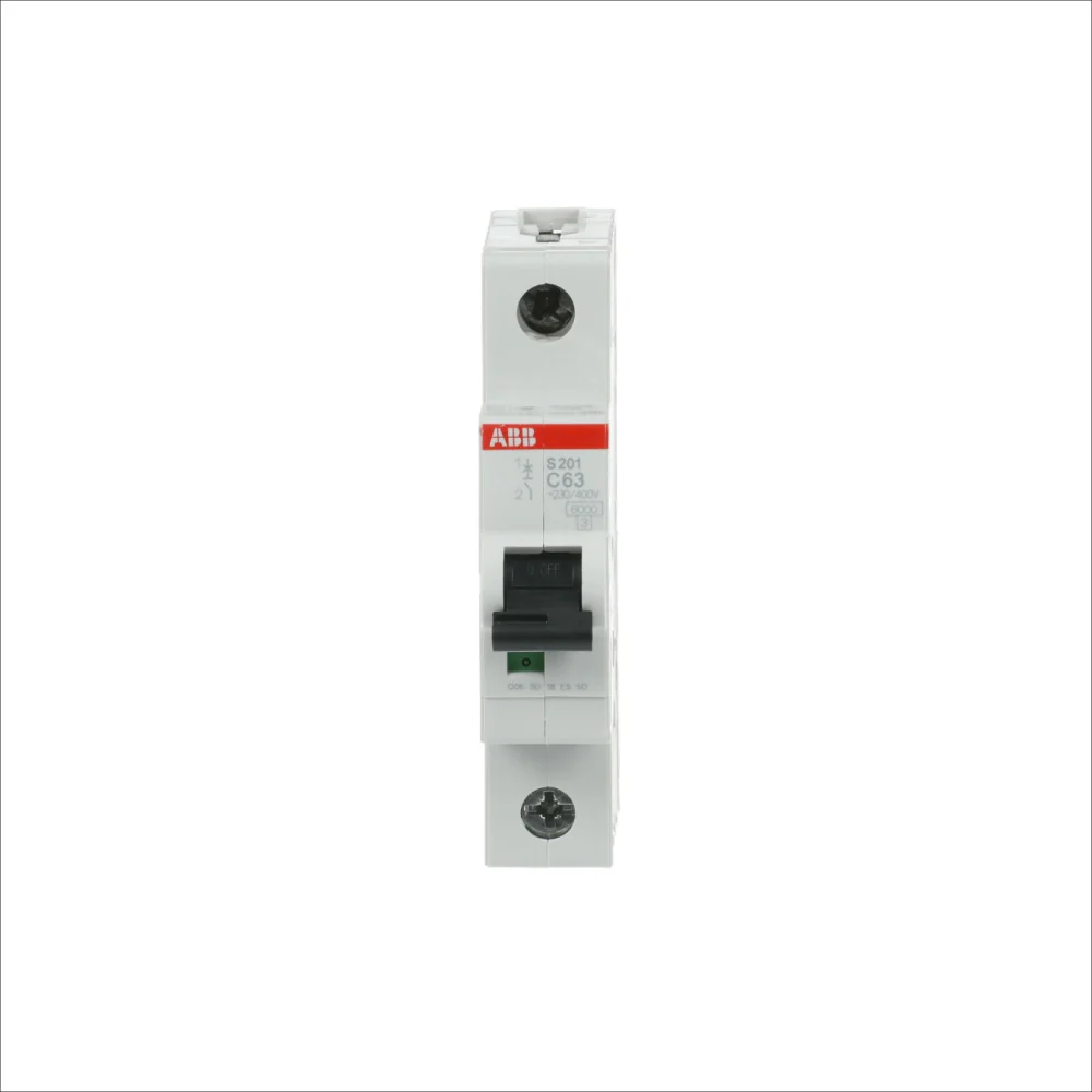 MINIBREAKER ABB (S201-C63) 480V C 6KA 1P 63A AC/DC