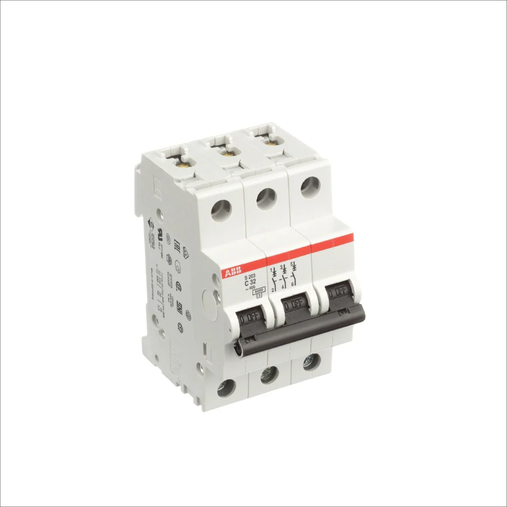 MINIBREAKER ABB (S203-C32) 480V C 6KA 3P 32A AC/DC