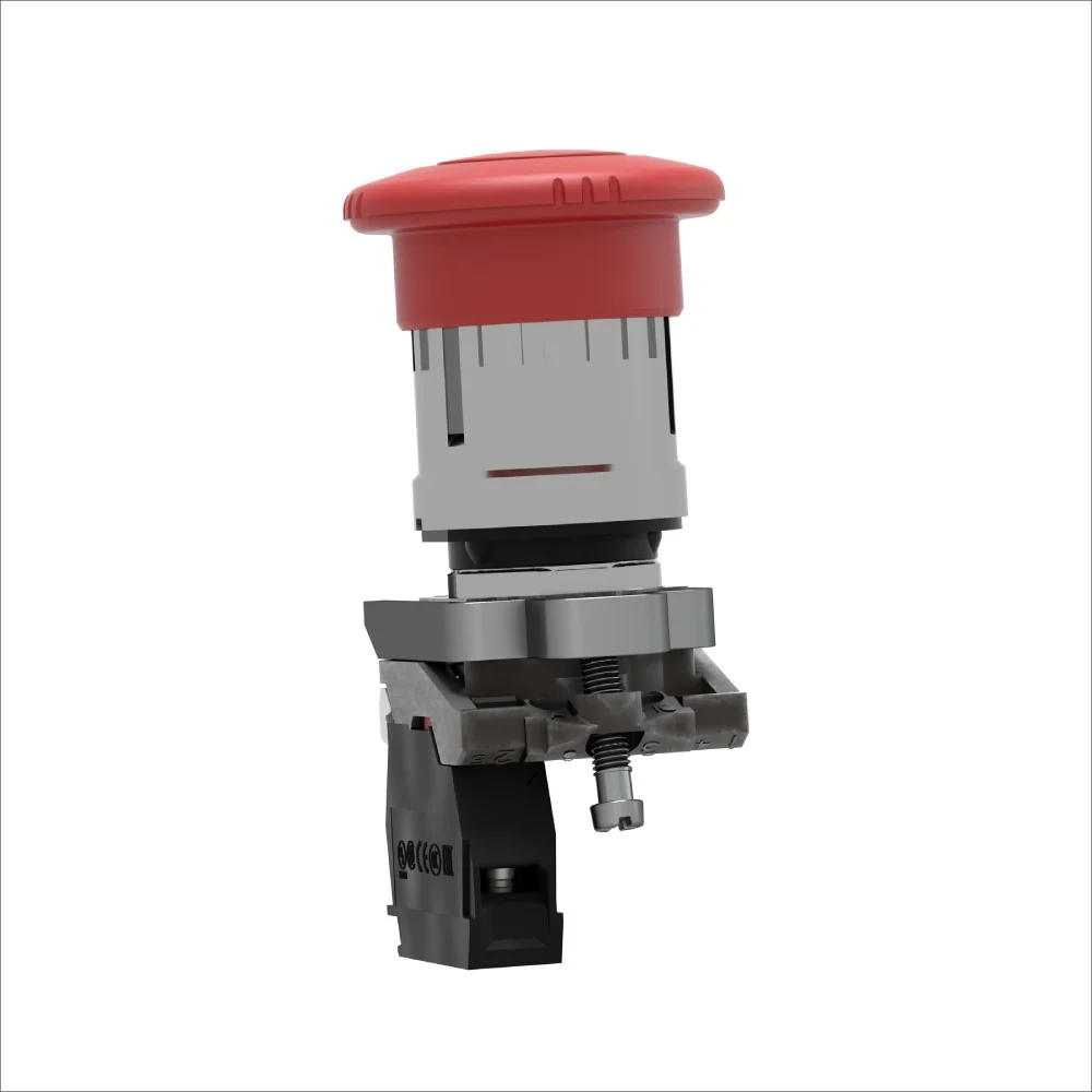 PULSADOR METALICO HONGO DE EMERGENCIA (XB4BS8442)