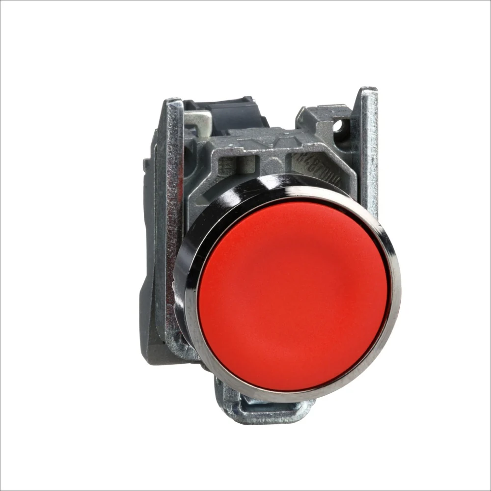 PULSADOR METALICO ROJO NC (XB4BA42)