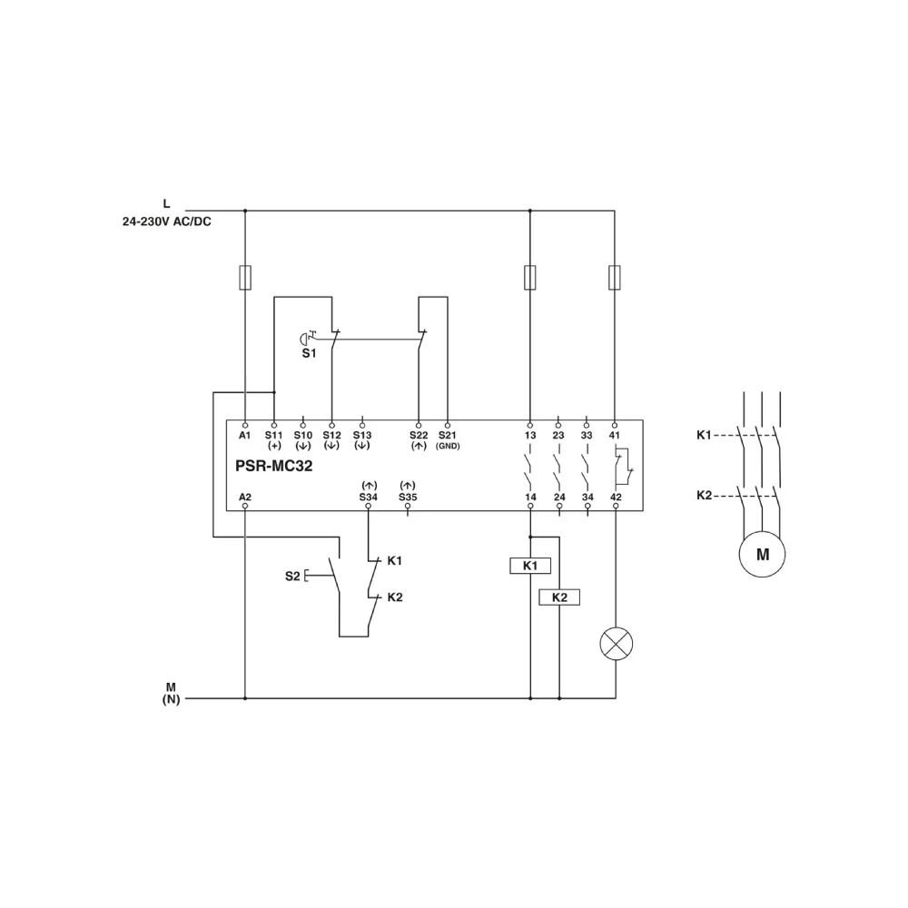 RELE DE SEGURIDAD 3NO+1NC SIL3 24-230VAC/DC 270052