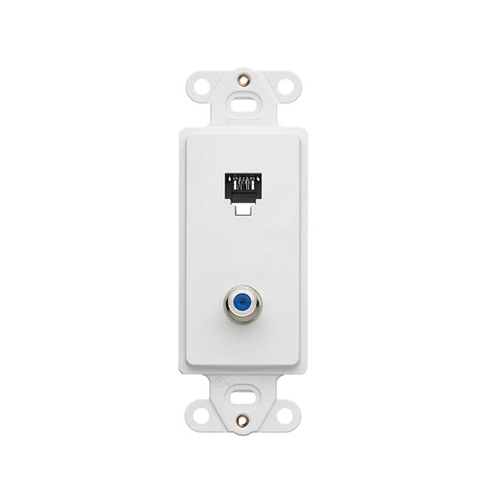 SALIDA TEL Y COAXIAL DECORA