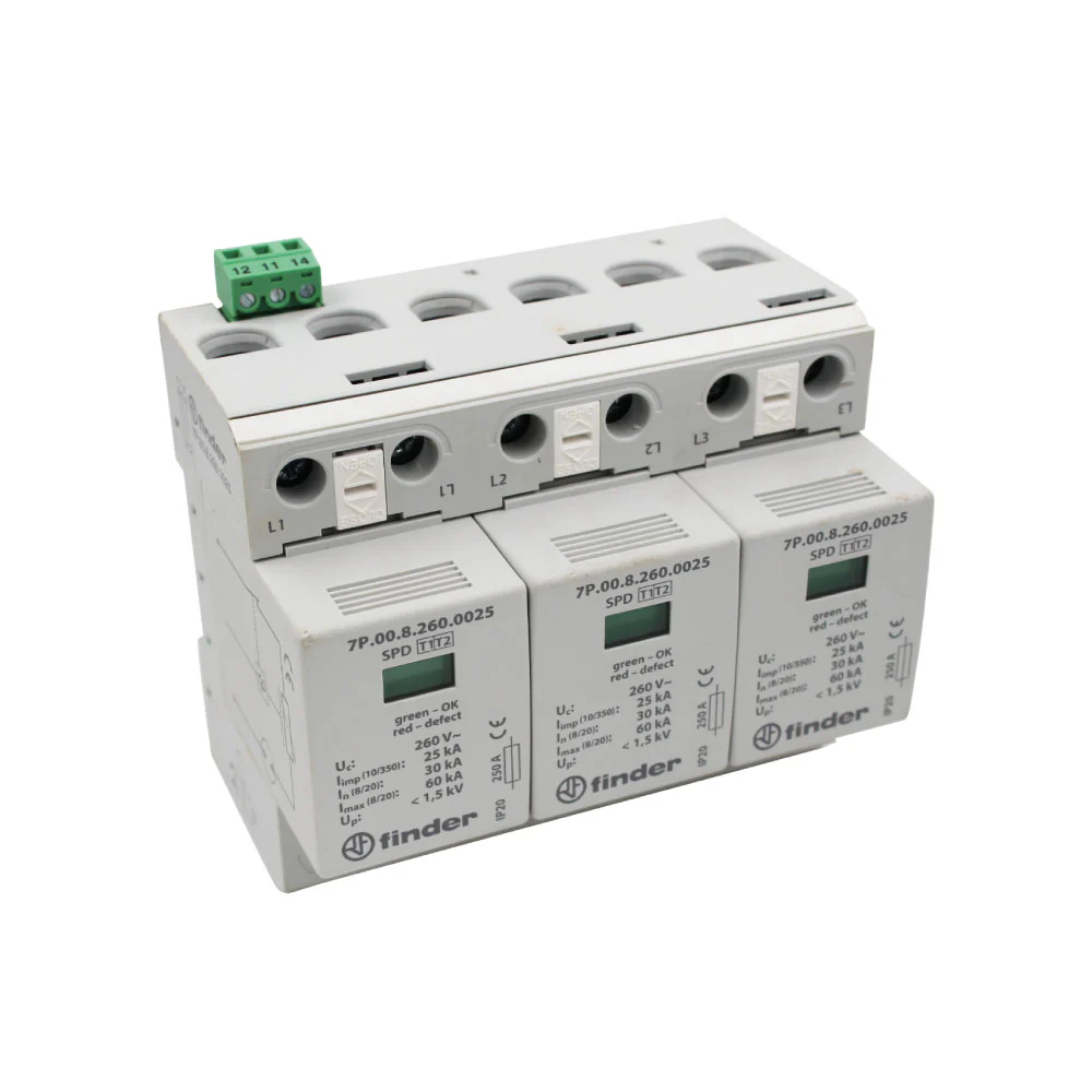 SUPRESOR 3P 260V TIPO 1+2 25KA 7P.03.8.260.1025