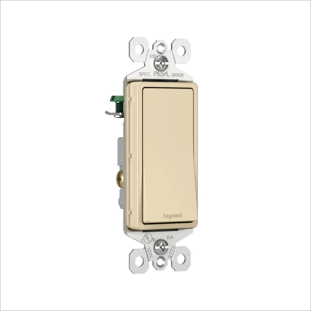 SWITCH DECORA 15 AMP 120V SENCILLO CREMA TM870I