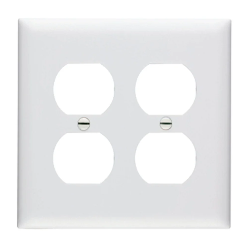 TAPA 4X4 PARA 2 TOMAS DOBLE BLANCA TP82W