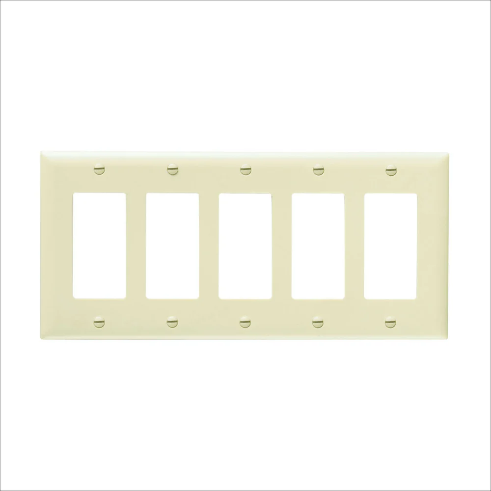TAPA DECORA 5 GANG CREMA TP265I