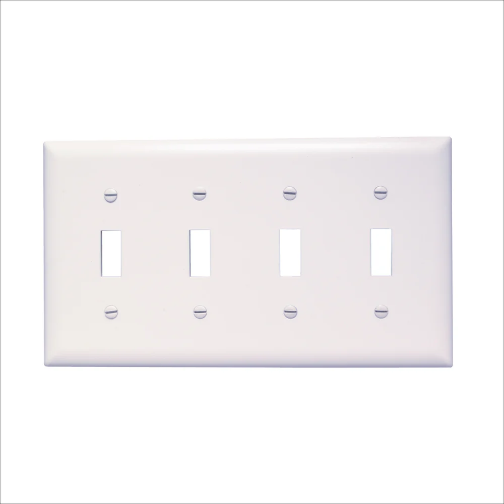 TAPA PARA 4 SWITCH BLANCA TP4W