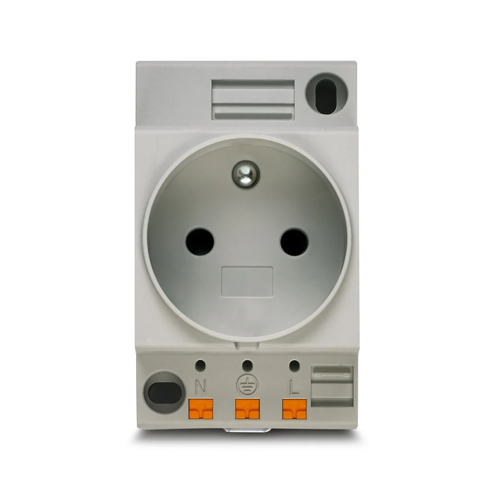 TOMA CORRIENTE P/RIEL DIN 16A 250V EO-CF/UT 804024