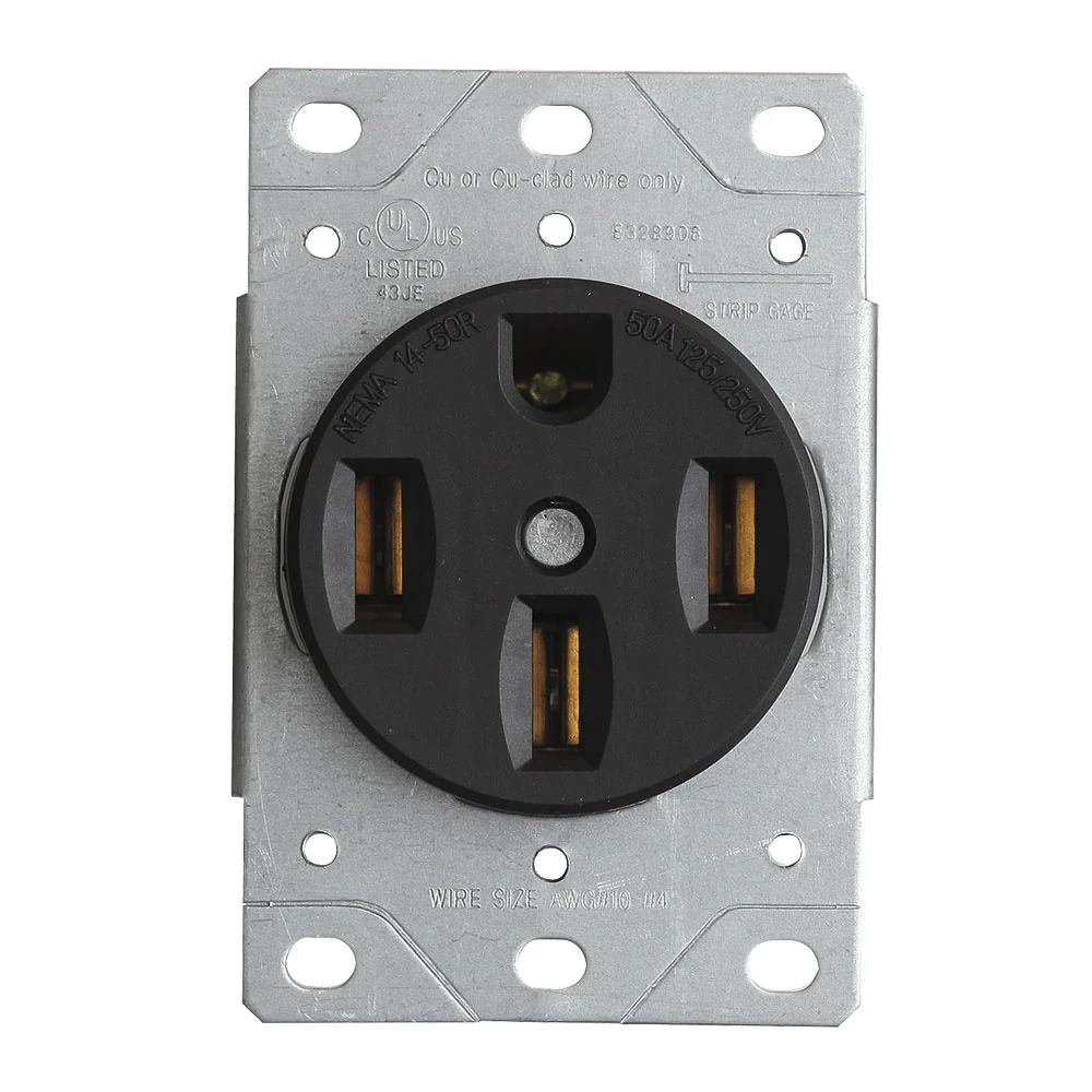 TOMA EMPOTRABLE 50 AMP 250V 4 PATAS 1258